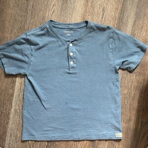 Crewcuts Slate Blue Kids Short Sleeve Henley